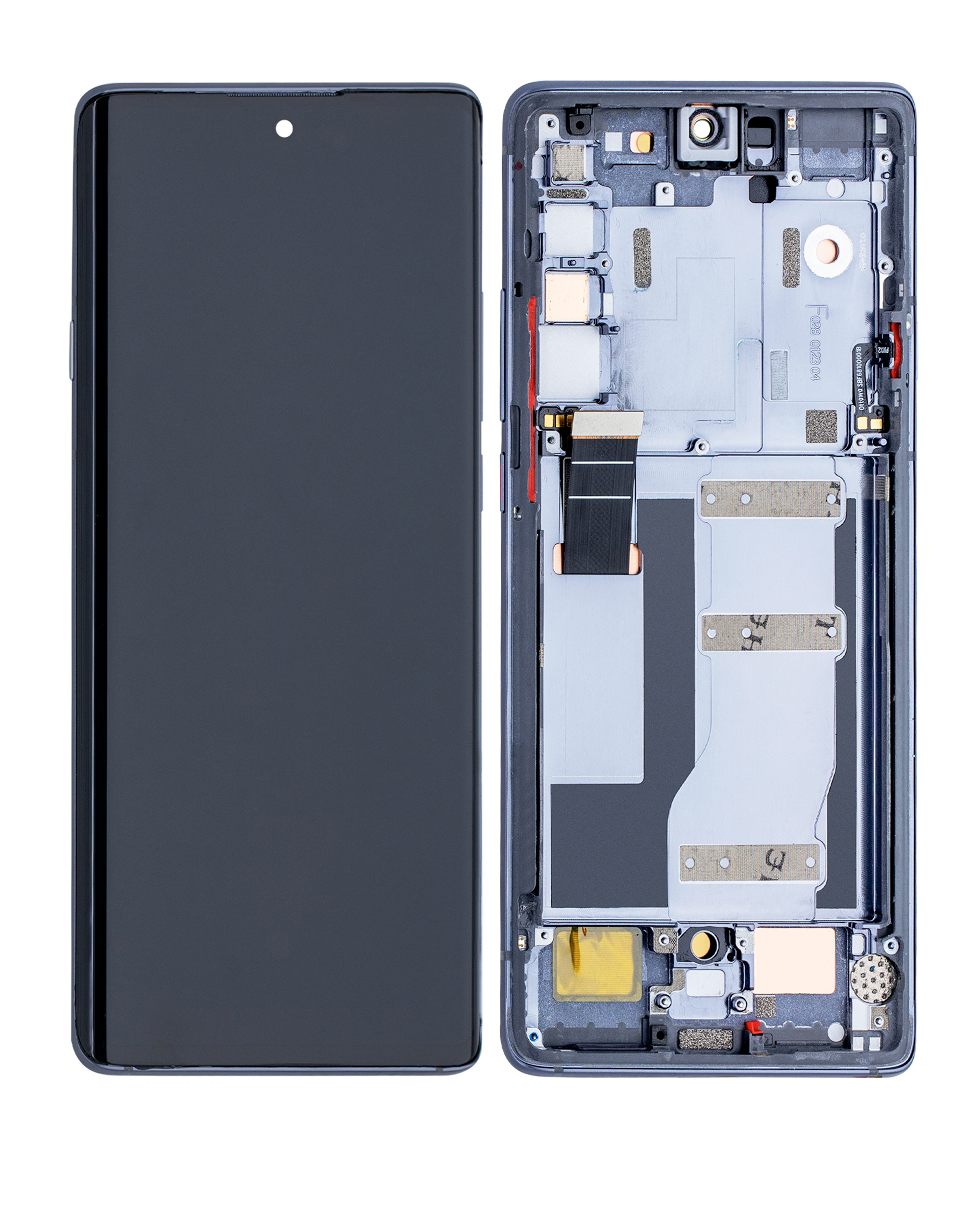 OLED Display mit Rahmen für TCL 20 Pro 5G (professionell aufgearbeitet) (Moondust Gray) – Bild 2