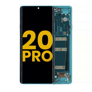 OLED Display mit Rahmen für TCL 20 Pro 5G (professionell aufgearbeitet) (Marine Blue)