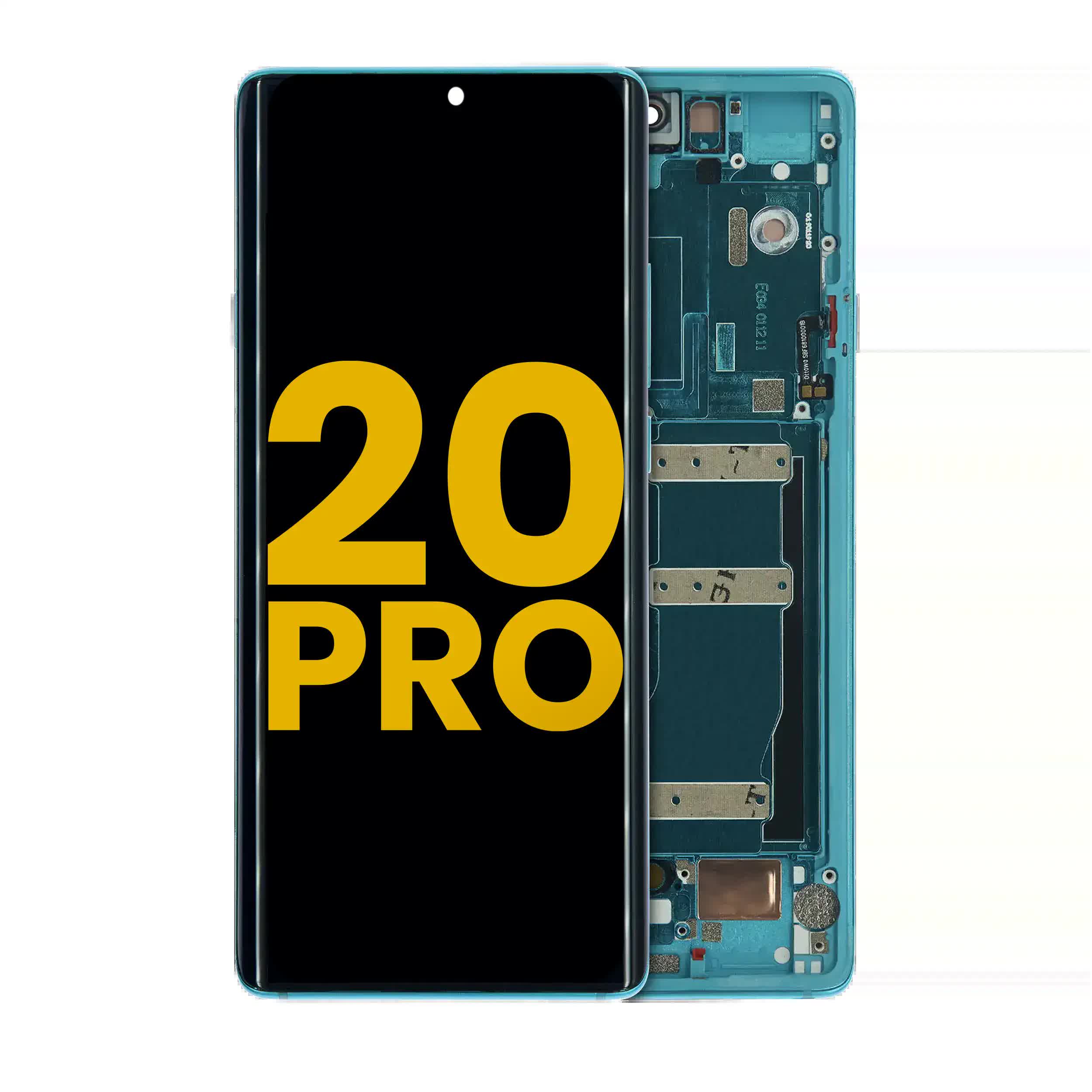 OLED Display mit Rahmen für TCL 20 Pro 5G (professionell aufgearbeitet) (Marine Blue)