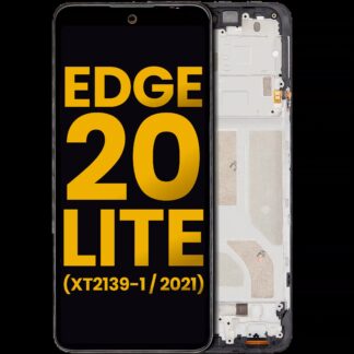 OLED Display mit Rahmen für Motorola Edge 20 Lite (XT2139-1 / 2021) (professionell aufgearbeitet)