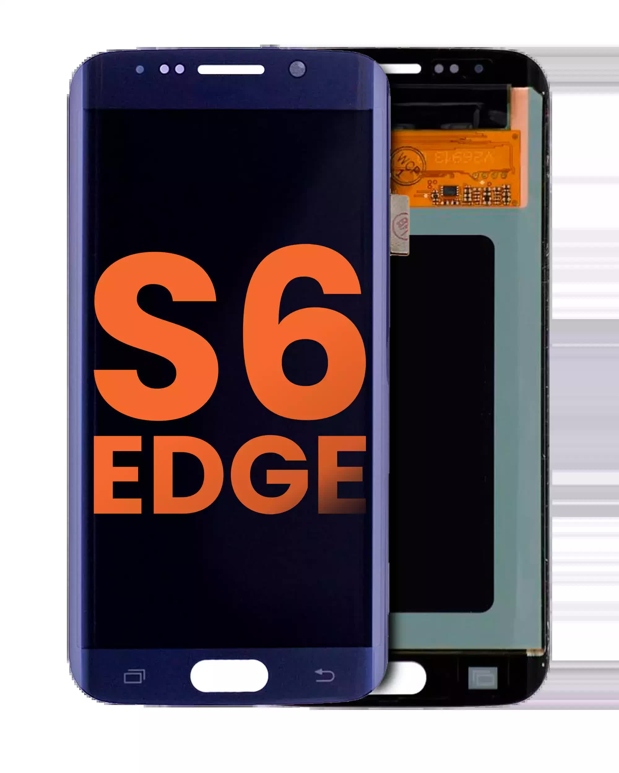 OLED Display ohne Rahmen für Samsung Galaxy S6 Edge (Blemish: Grade B) (Black Sapphire (Schwarz))