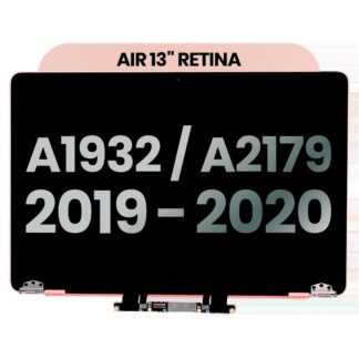 komplette LCD-Displayeinheit für MacBook Air 13" A1932 / A2179 (2019-2020) (ausgebautes Originalteil: Grade A) (Rose Gold)