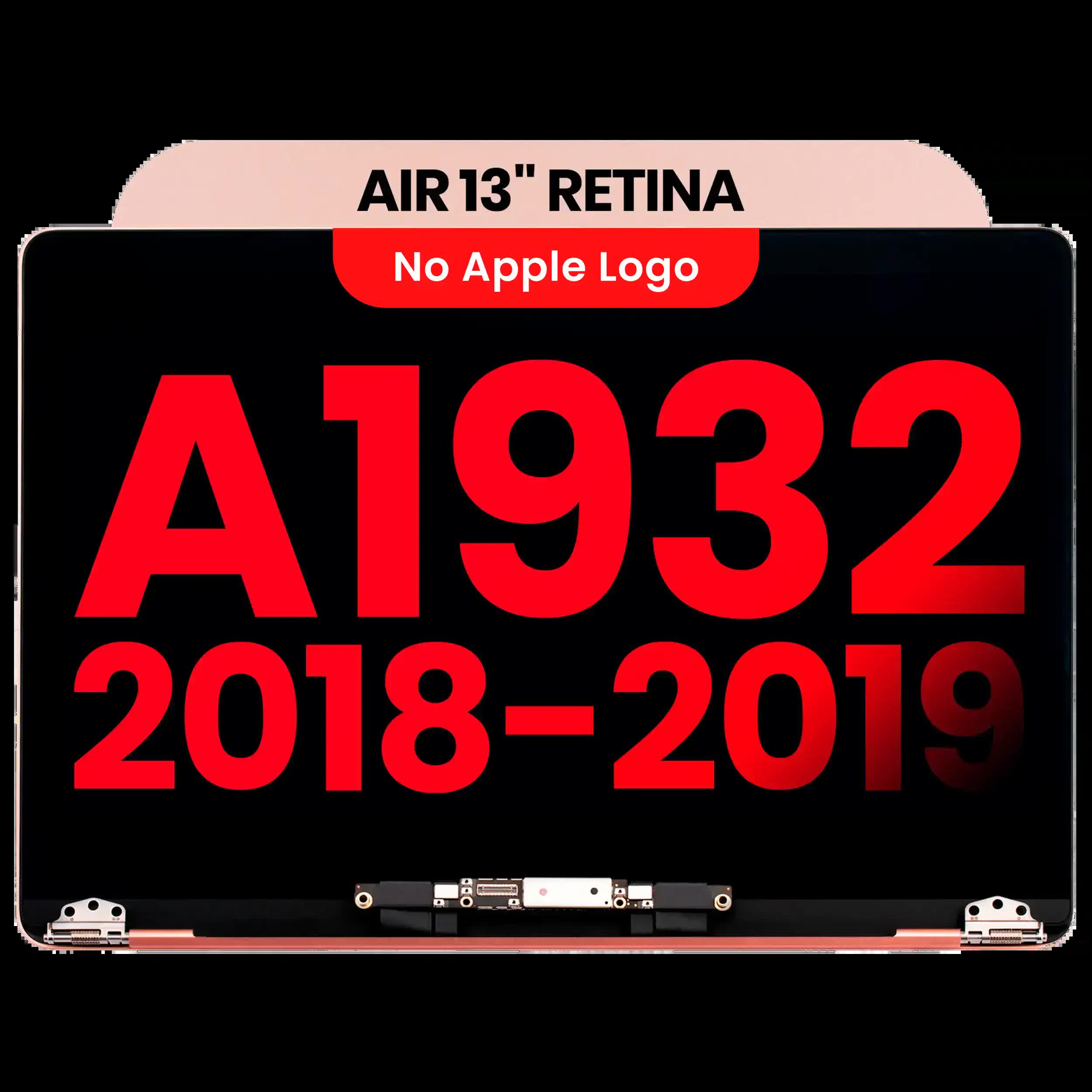 komplette LCD-Displayeinheit für MacBook Air 13" A1932 (2018-2019) (Aftermarket Plus) (Rose Gold)