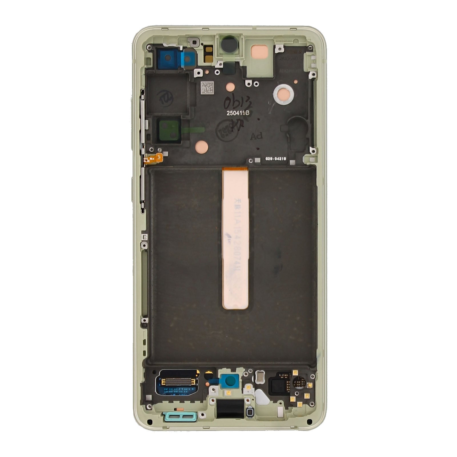 Samsung Original Service Pack Display Galaxy S21 FE G990B mit Rahmen Olive – Bild 3