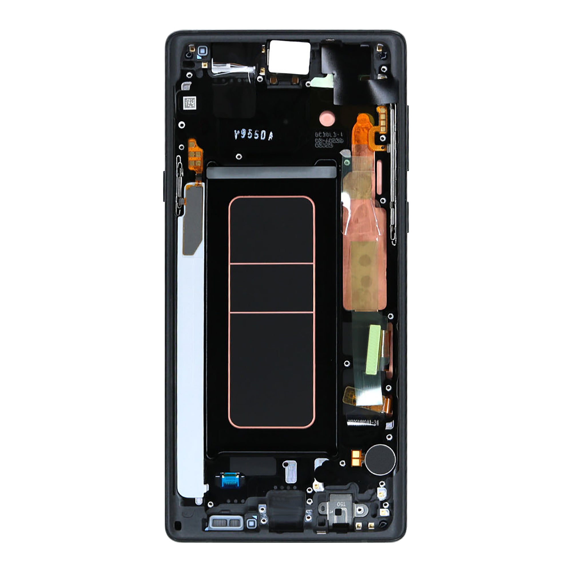 Samsung Galaxy Note 9 N960F Display und Touchscreen-Digitizer mit Rahmen Midnight Black Service Pack – Bild 2