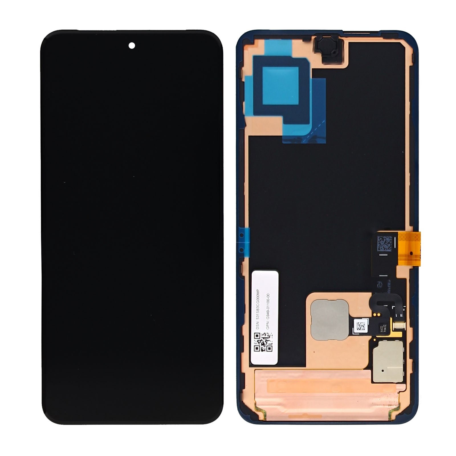 Google Pixel 8 Display und Touchscreen-Digitizer ohne Rahmen Black Service Pack – Bild 3
