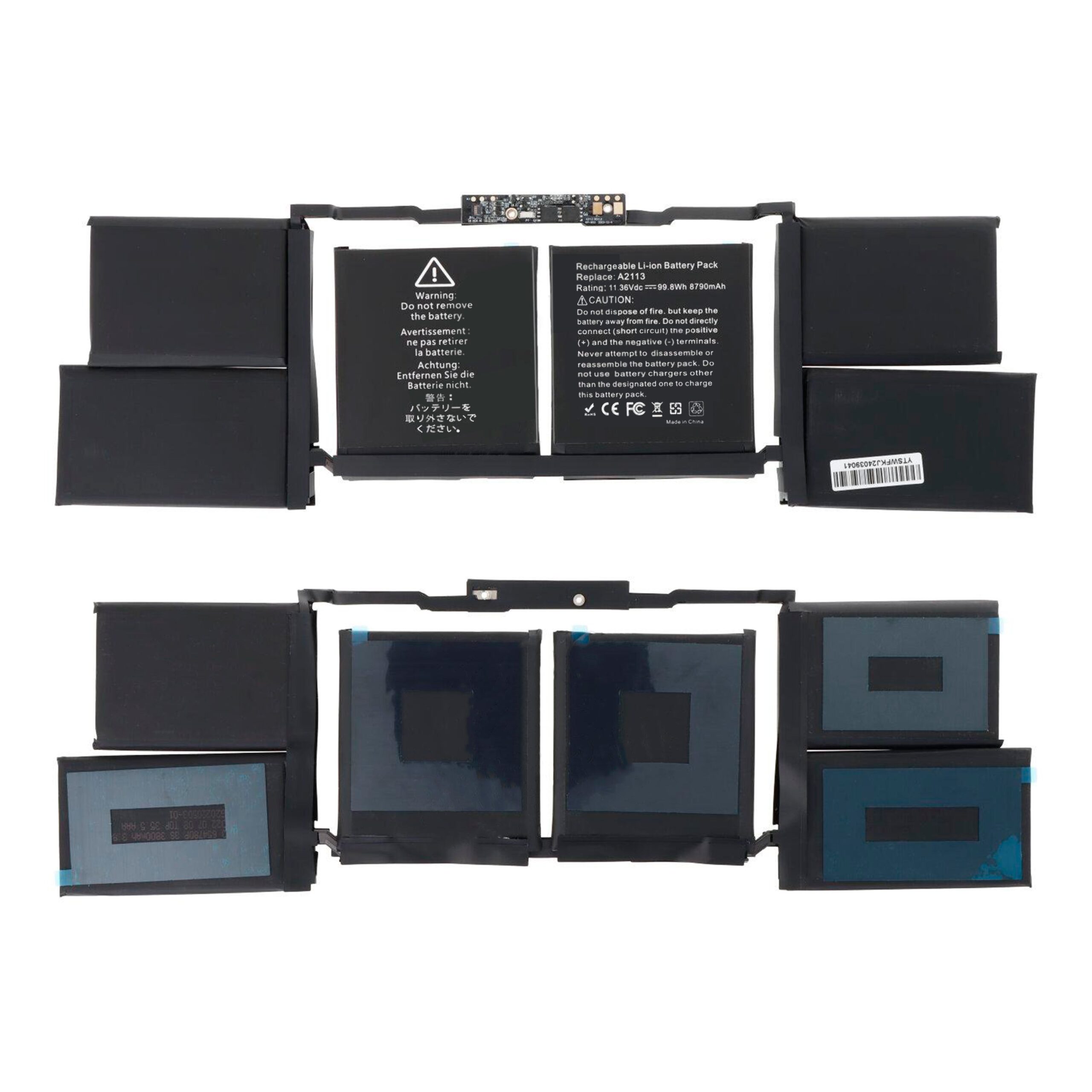 Für Apple Macbook Pro 16 inch (2019) Akku A2141, A2113 OEM – Bild 3