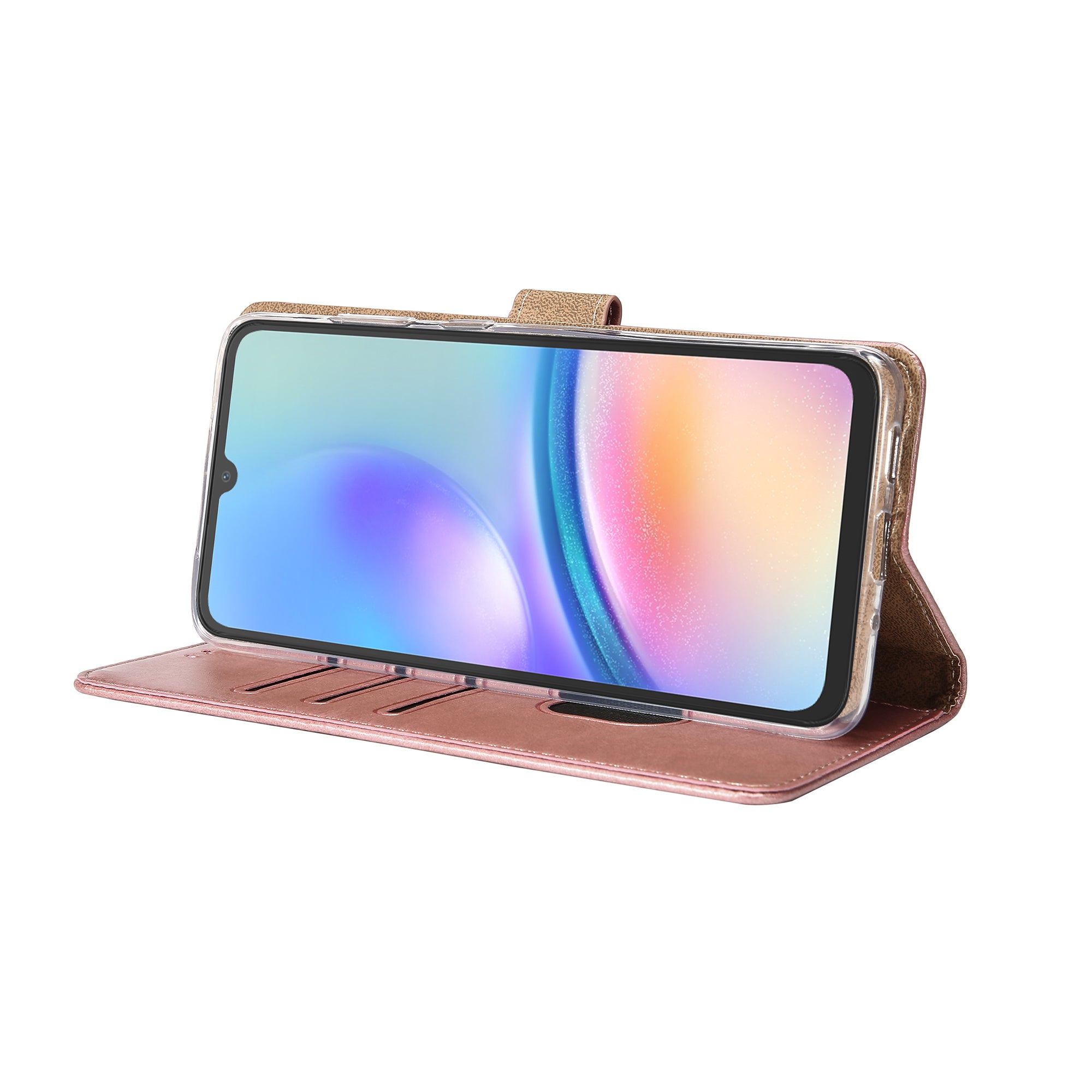 Rixus Buchhülle für Samsung Galaxy A05s Pink – Bild 6