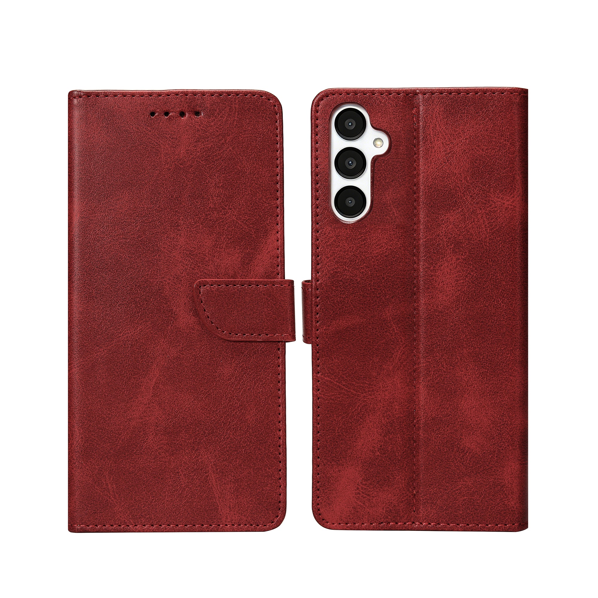 Rixus Buchhülle für Samsung Galaxy A05s Dark Red – Bild 3