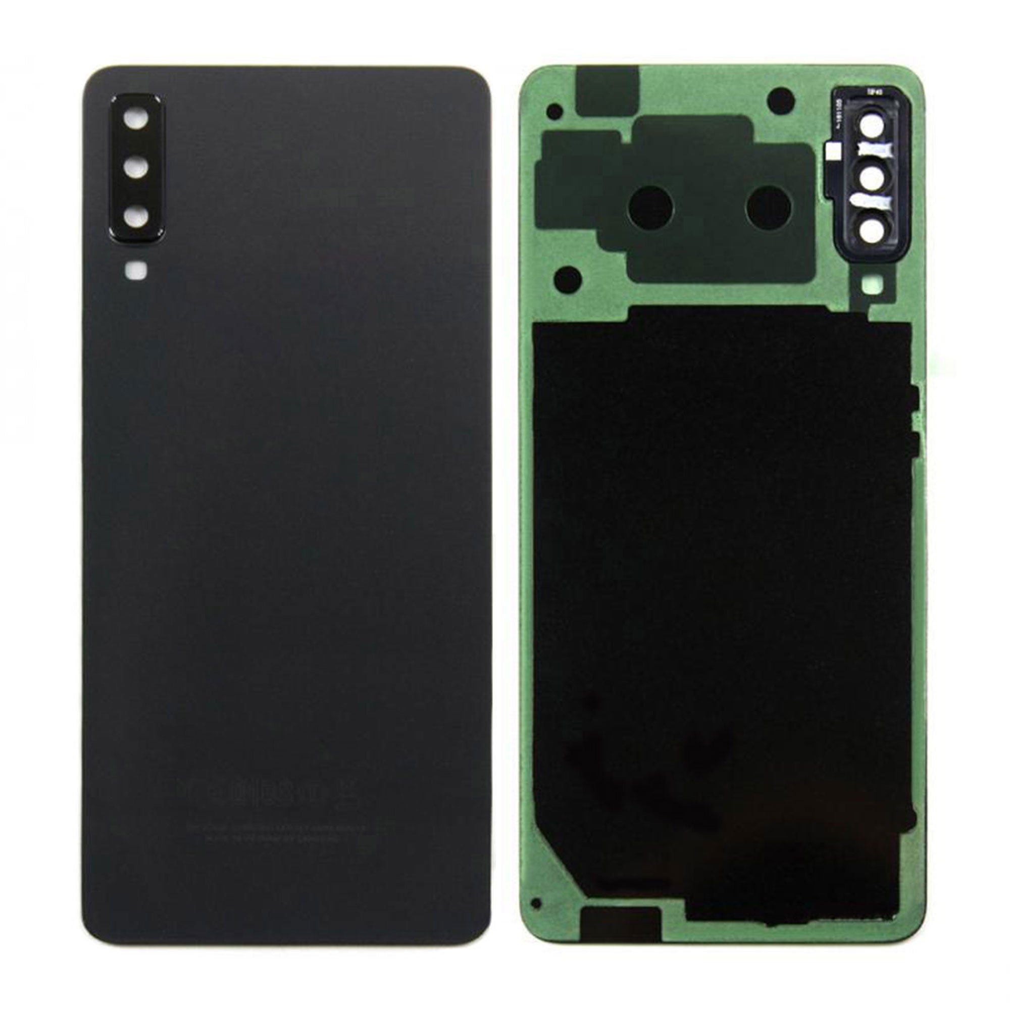 Samsung Galaxy A7 A750F (2018) Akkudeckel mit Linse Black mit Linse OEM – Bild 3
