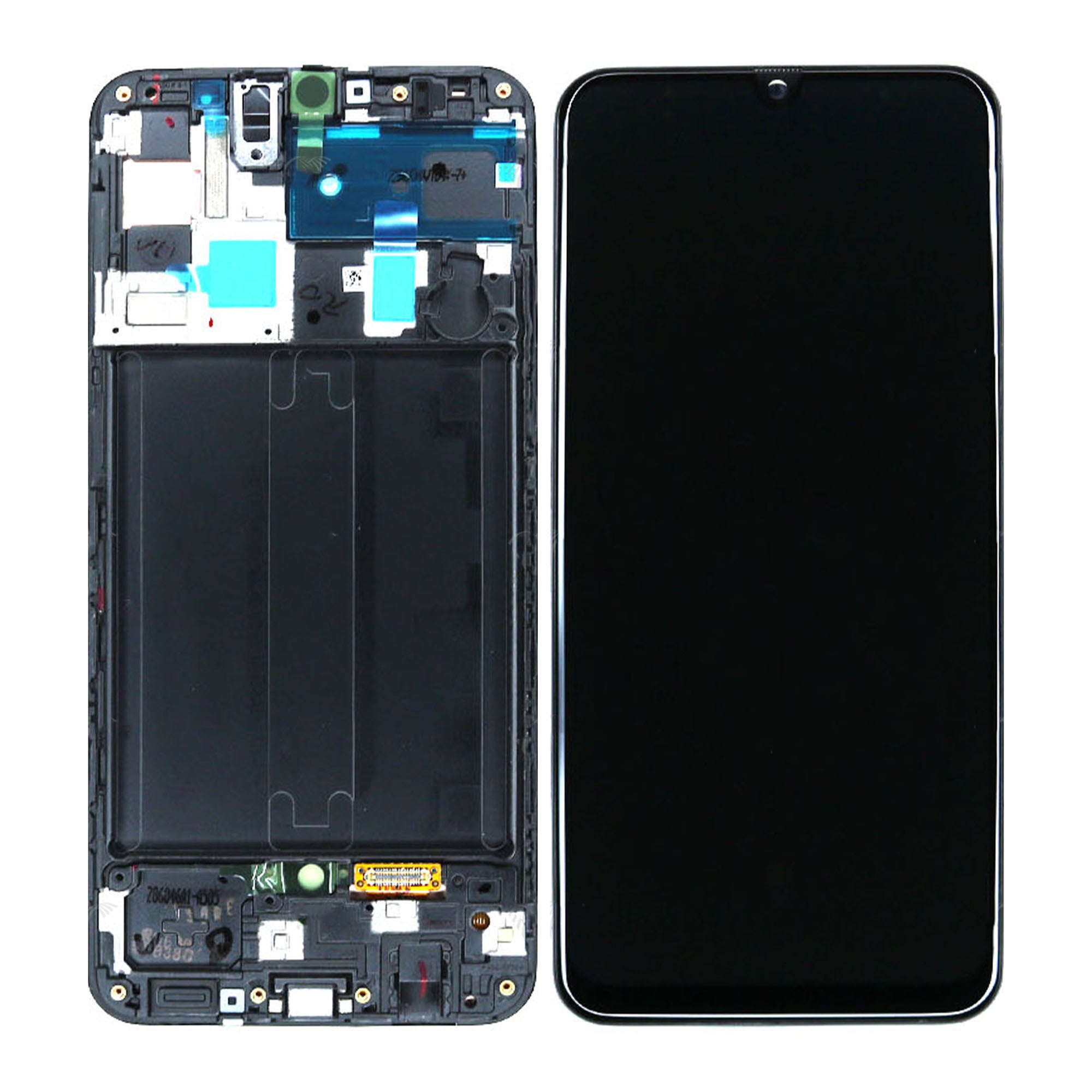 Samsung Galaxy A50 A505F Display und Touchscreen-Digitizer mit Rahmen Black Service Pack – Bild 3