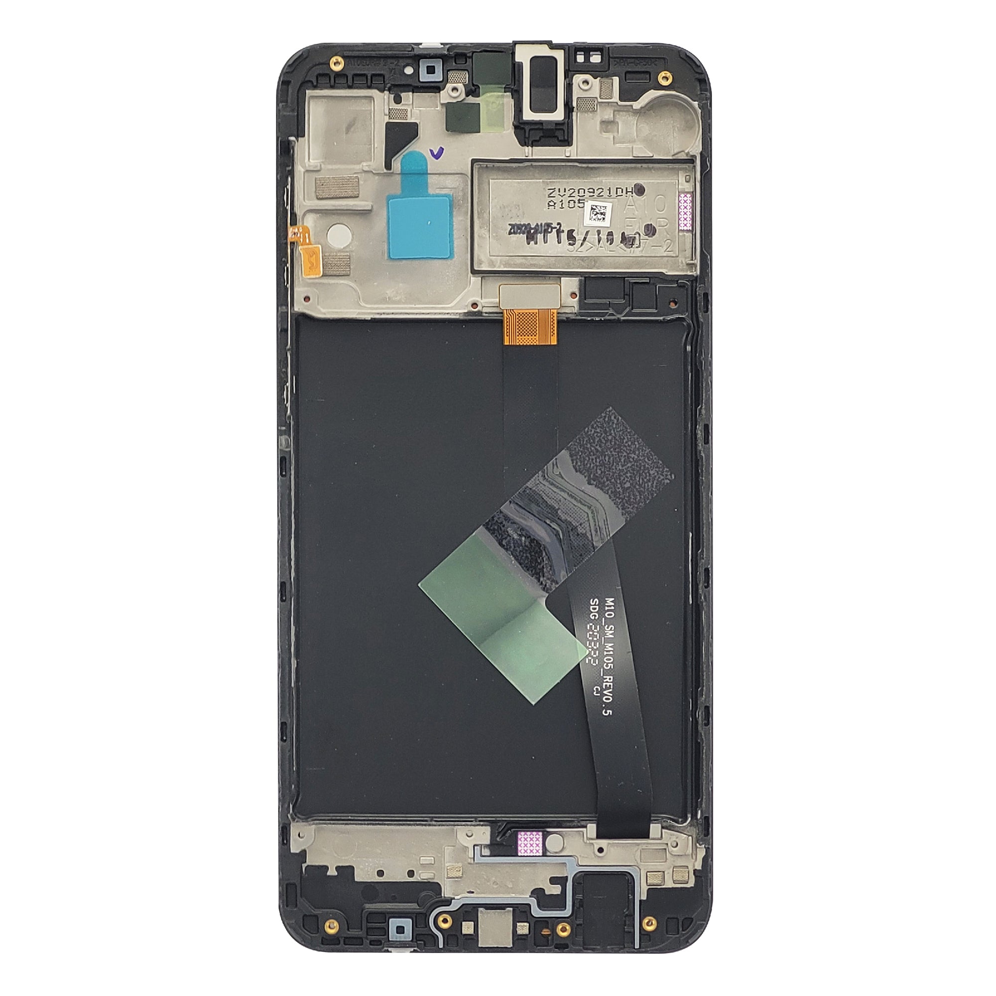 Samsung Galaxy A10 A105F Display und Touchscreen-Digitizer mit Rahmen Black Service Pack – Bild 2