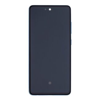 Samsung Galaxy A52 5G A526B, A52s 5G A528B Display und Touchscreen-Digitizer mit Rahmen Awesome Blue Soft-OLED