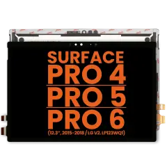 LCD Display mit Touchscreen-Digitizer für Microsoft Surface Pro 4 (1724) (Version 2 / LG LCD Version: LP123WQ1) / Surface Pro 5 (1796) / Surface Pro 6 (1807) (Blemish: Grade A)