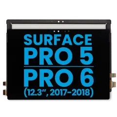 LCD Display mit Touchscreen-Digitizer für Microsoft Surface Pro 5 (1796) / Surface Pro 6 (1807) (Aftermarket) (Black (Schwarz))