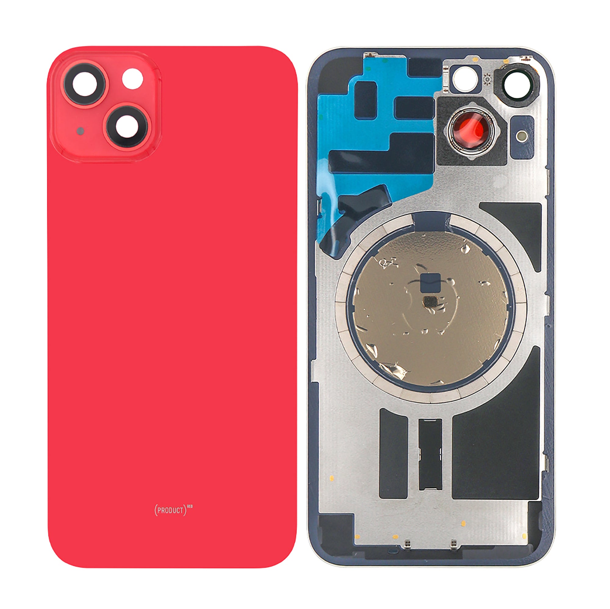 Für Apple iPhone 14 kompatibel Rückglas ohne NFC mit großem Kamerarahmen, Farbe wählbar – Bild 15