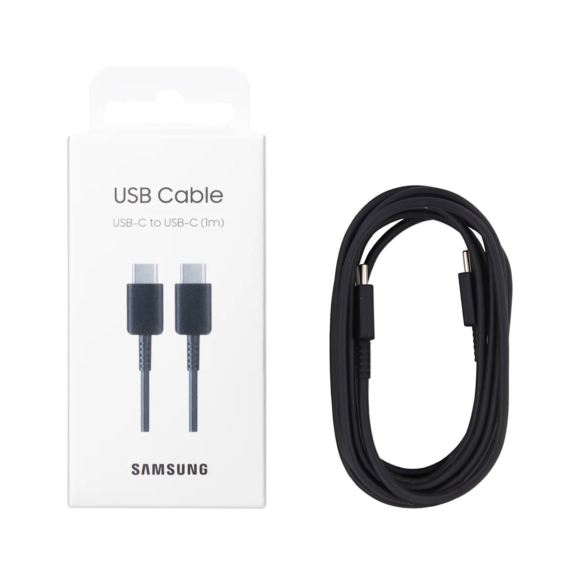 Samsung EP-DA705BBEGWW USB-C To USB-C Datenkabel 100cm Black Original Verkaufsverpackung