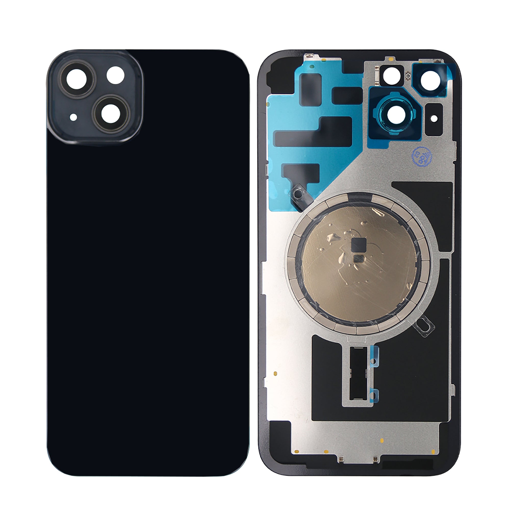 Für Apple iPhone 14 Plus kompatibel Rückglas ohne NFC mit großem Kamerarahmen, Farbe wählbar – Bild 18