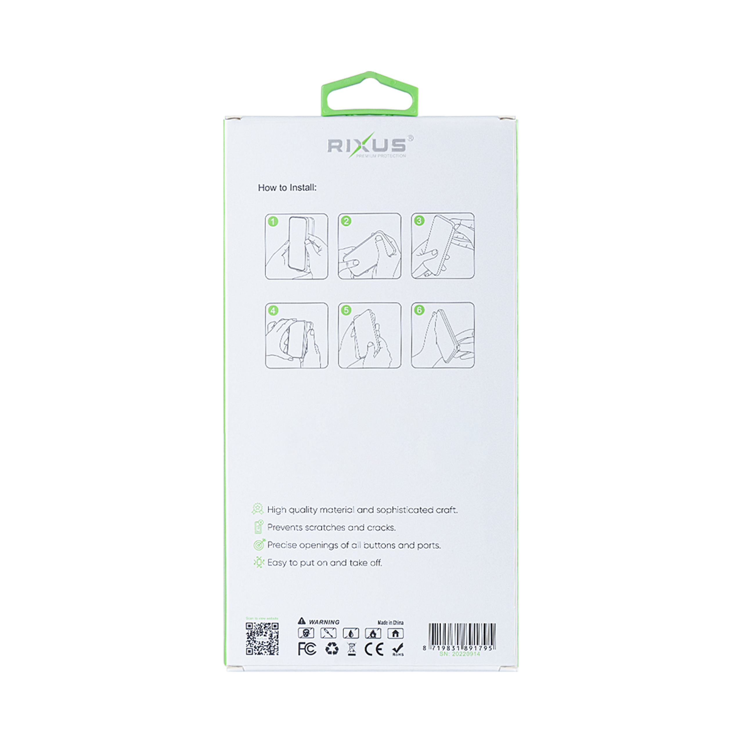 Rixus Anti-Burst Hülle für Apple iPhone 14 Plus Black – Bild 5