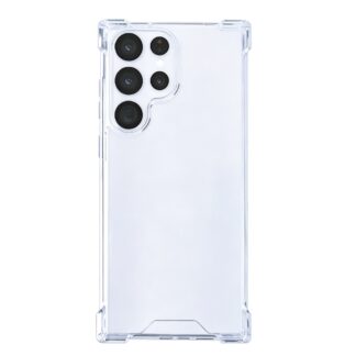 Rixus Anti-Burst Hülle für Samsung Galaxy S22 Ultra 5G Transparent