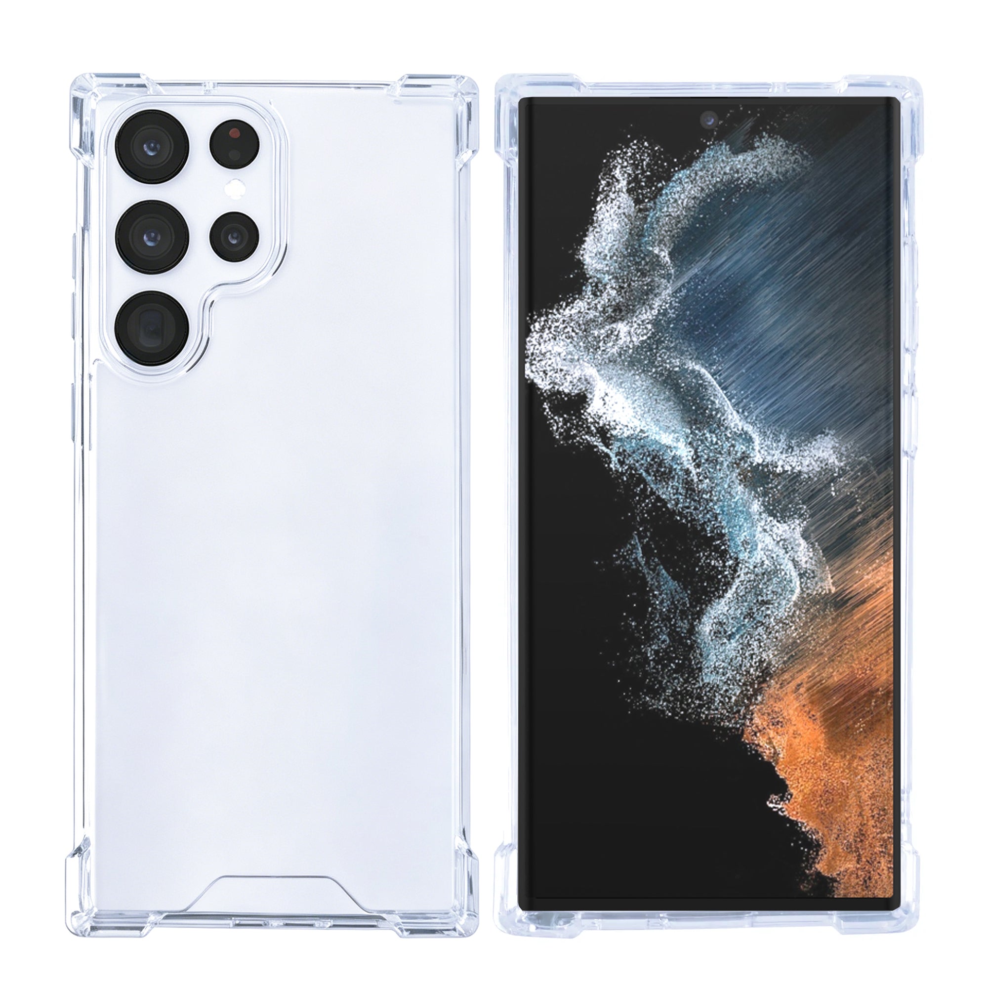 Rixus Anti-Burst Hülle für Samsung Galaxy S22 Ultra 5G Transparent – Bild 3