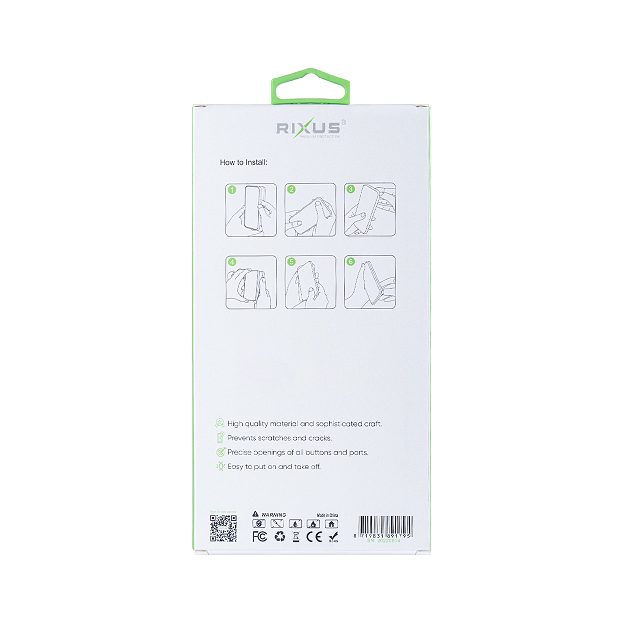 Rixus Anti-Burst Hülle für Samsung Galaxy S22 Ultra 5G Transparent – Bild 5