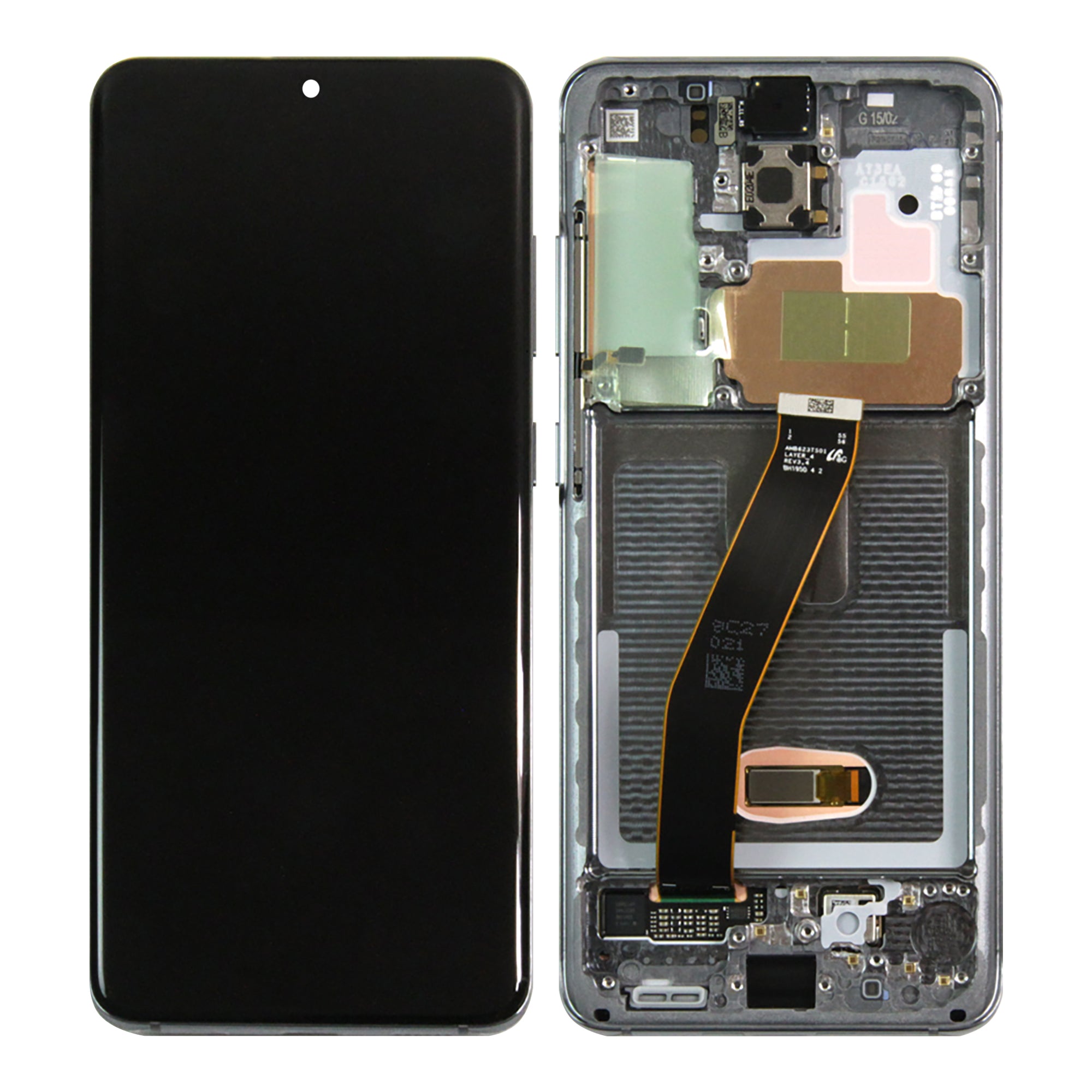 Samsung S20/S20 5G G980F/G981F Original Service Pack Display Rahmen Cosmic Grey – Bild 4