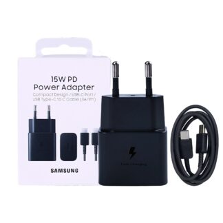 Samsung Fast Charger EP-T1510XBEGEU USB-C mit Kabel 100cm 15W Black Original Verkaufsverpackung