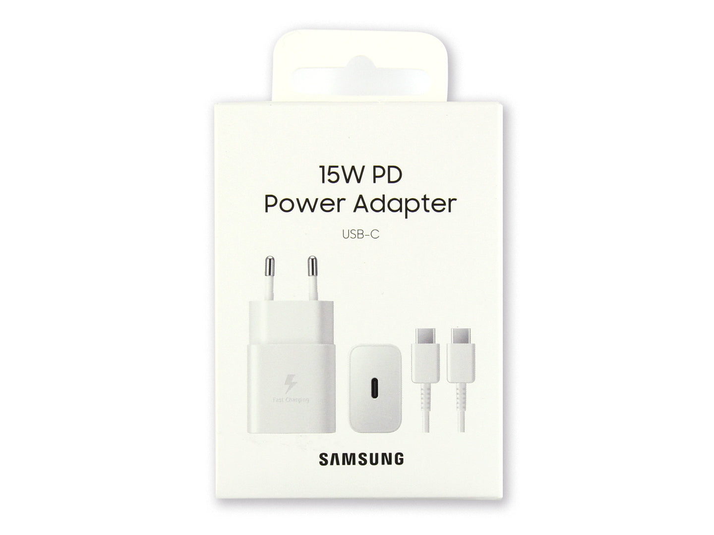 Samsung Fast Charger USB-C mit Kabel 100cm 15W White Original Verkaufsverpackung