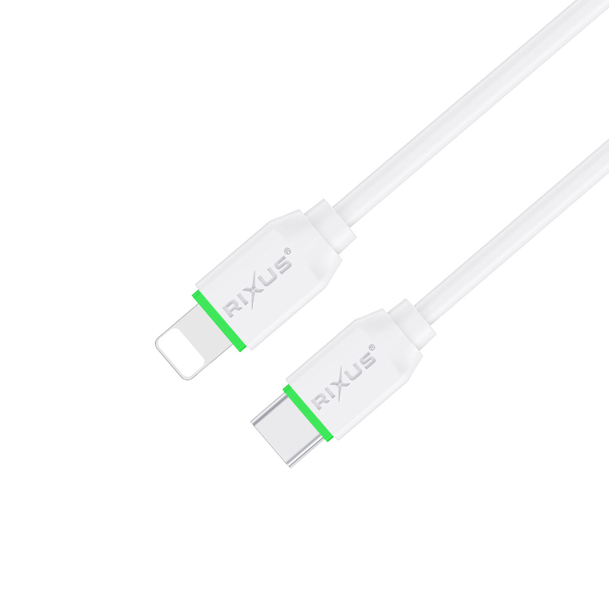 Rixus RX2022 Data Sync und Fast Charge Kabel USB-C To Lightning Anschluss 1m – Bild 2