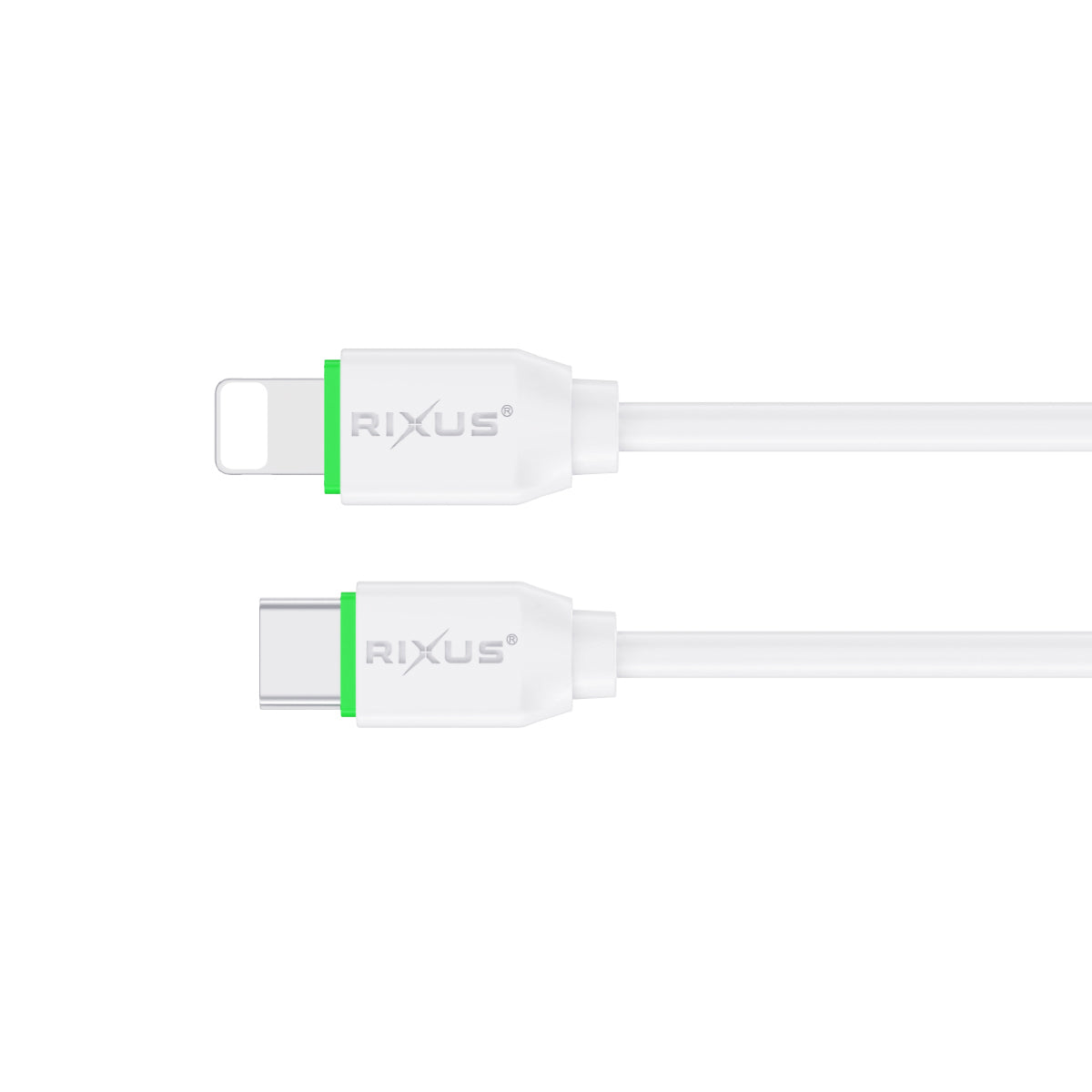 Rixus RX2022 Data Sync und Fast Charge Kabel USB-C To Lightning Anschluss 1m – Bild 3