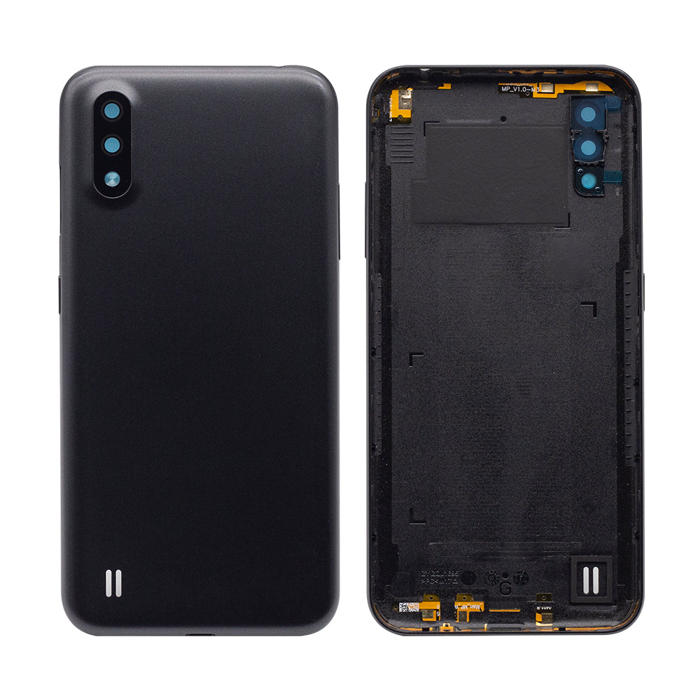 Samsung Galaxy A01 A015F Akkudeckel mit Linse Black OEM – Bild 3
