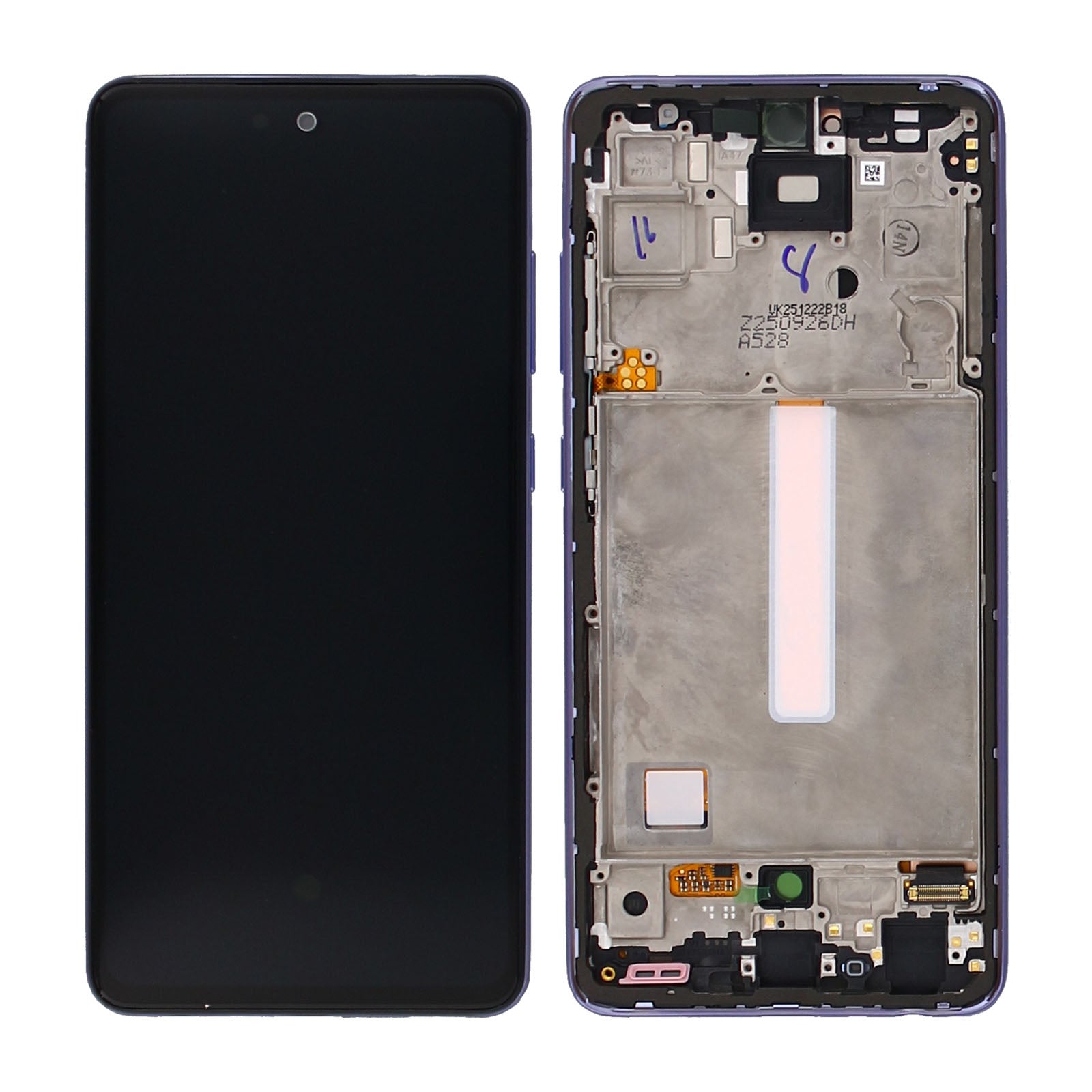 Samsung A52/A52 5G A525F/A526B Original Display Rahmen Awesome Violet – Bild 5