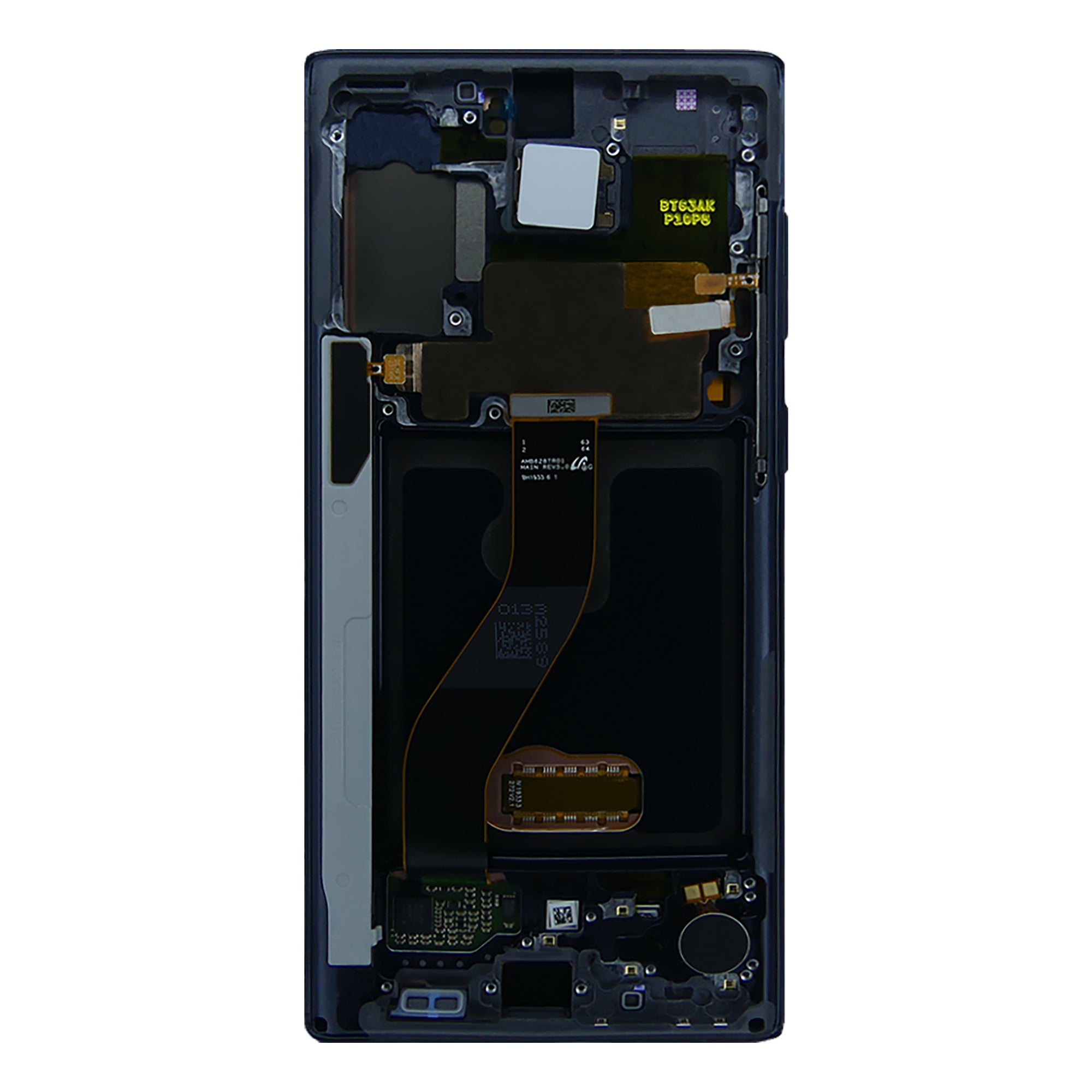 Samsung Galaxy Note 10 N970F Display und Touchscreen-Digitizer mit Rahmen Aura Black Service Pack – Bild 2