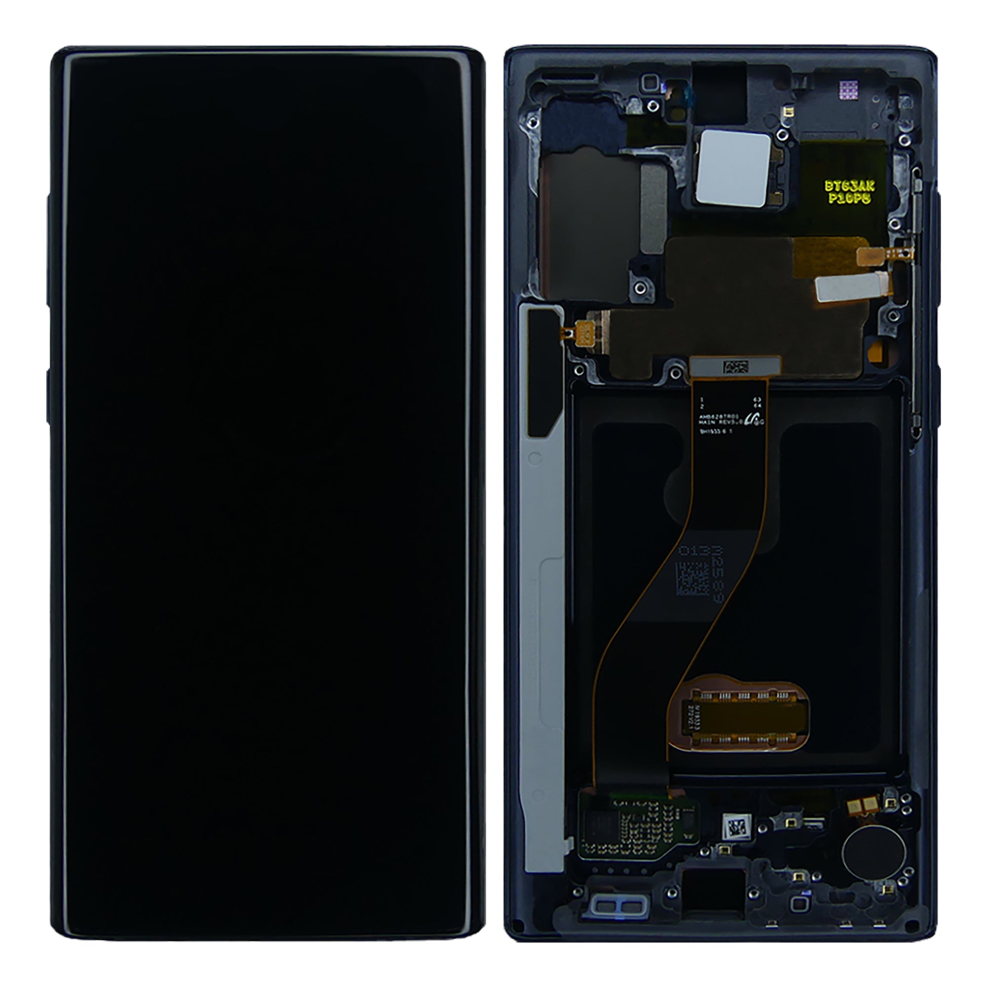 Samsung Galaxy Note 10 N970F Display und Touchscreen-Digitizer mit Rahmen Aura Black Service Pack – Bild 3