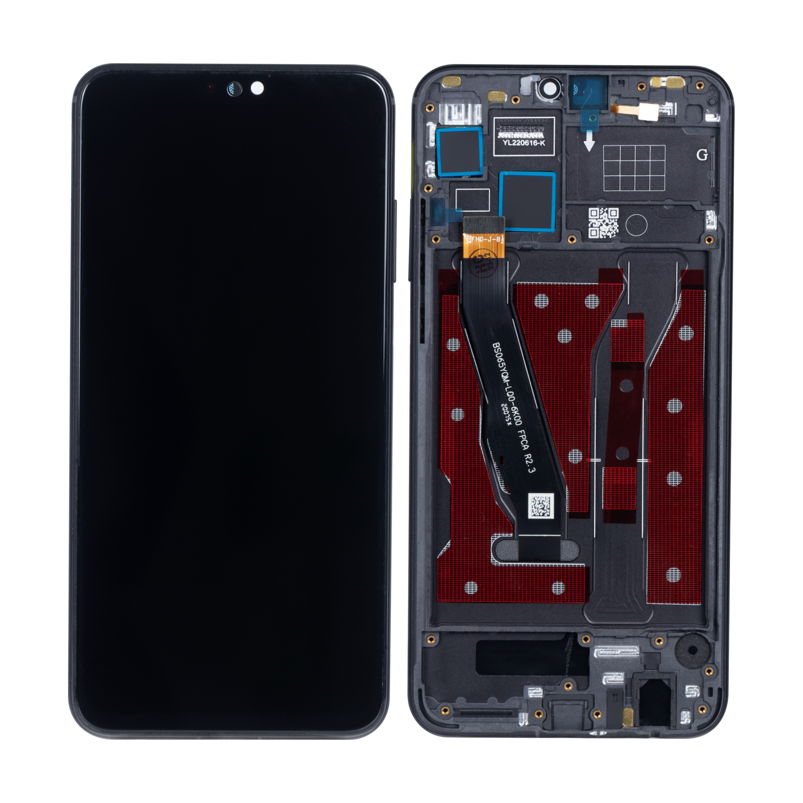 OEM Display für Honor 9X Lite mit Rahmen Schwarz – Bild 4