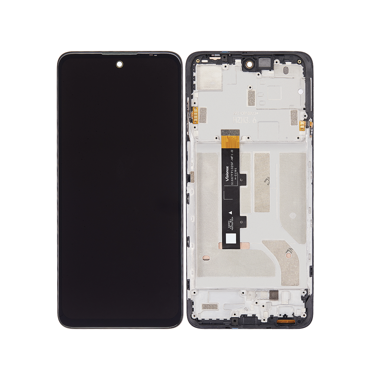 Motorola Edge 20 Lite Display und Touchscreen-Digitizer mit Rahmen Lagoon Green OEM – Bild 4