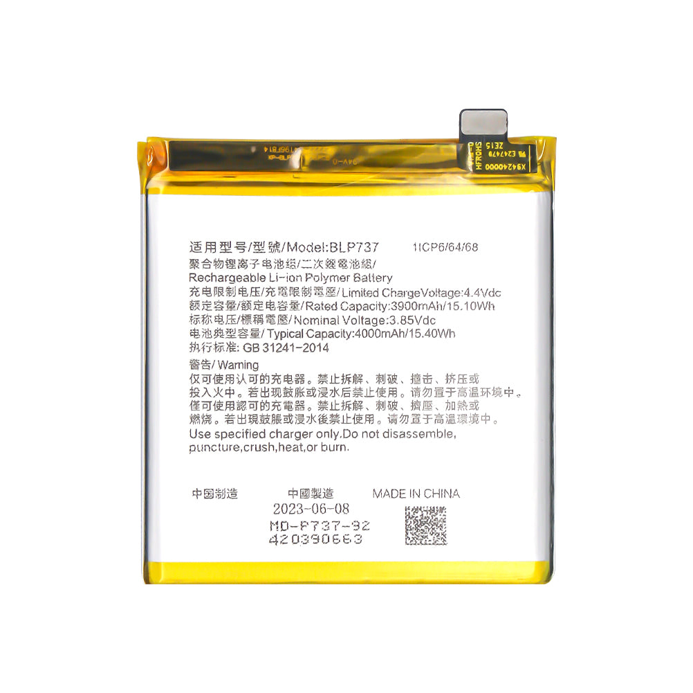 Oppo Reno2 F, Reno2 Z Akku BLP737 OEM