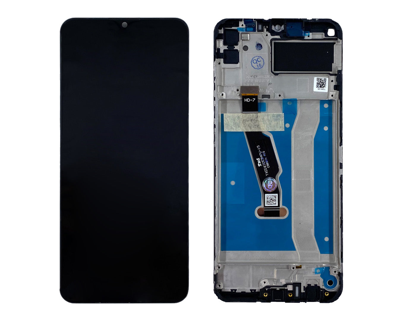 OEM Display für Huawei Honor 9A mit Rahmen Schwarz – Bild 4