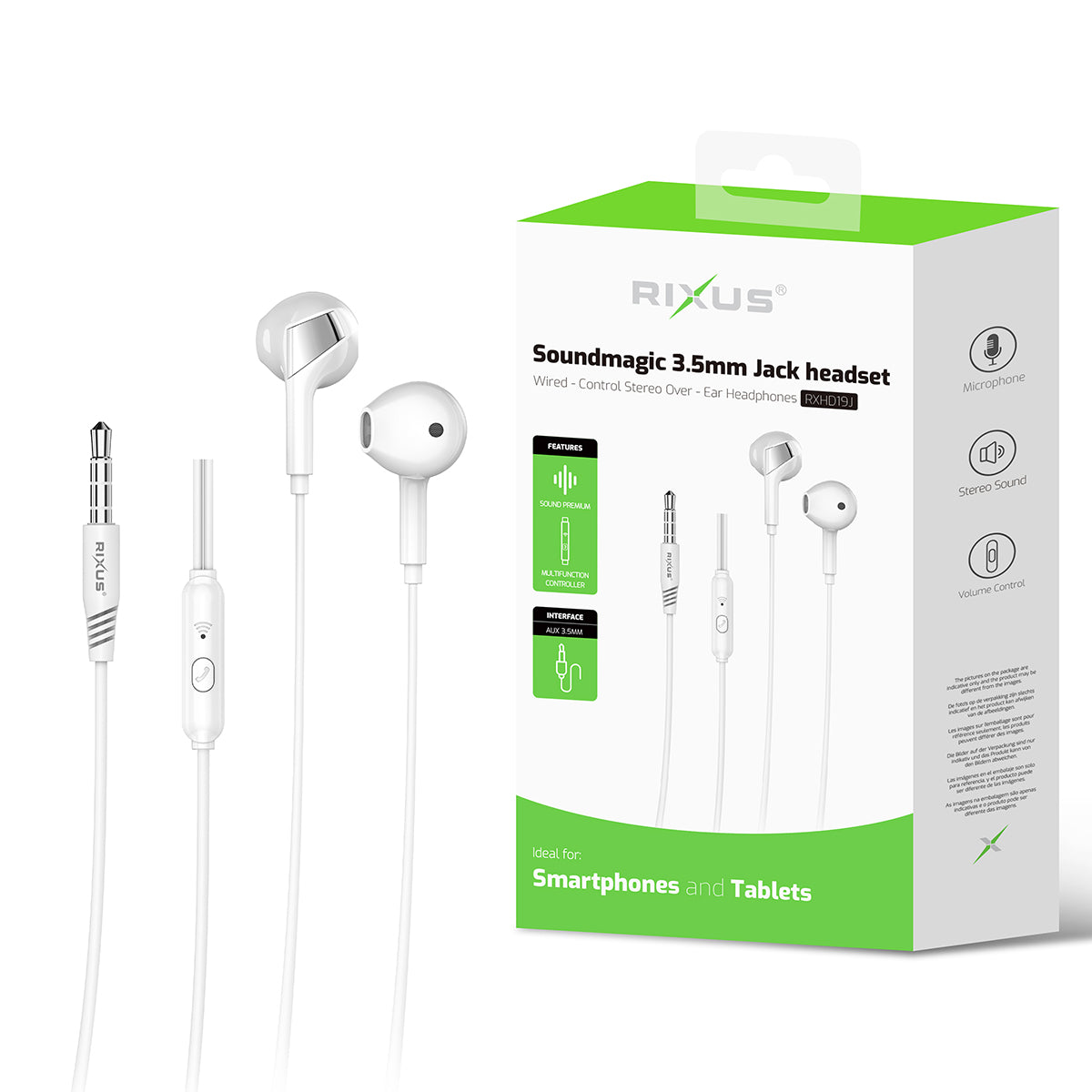 Rixus RXHD19J Soundmagic 3.5mm Buchse headset – Bild 5