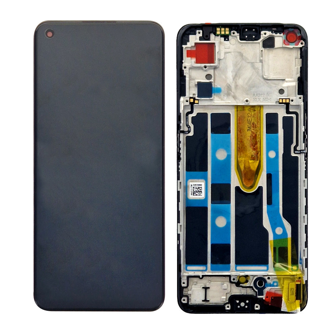 OEM Display für Oppo Find X5 Lite, Reno 7 5G mit Rahmen Schwarz – Bild 4