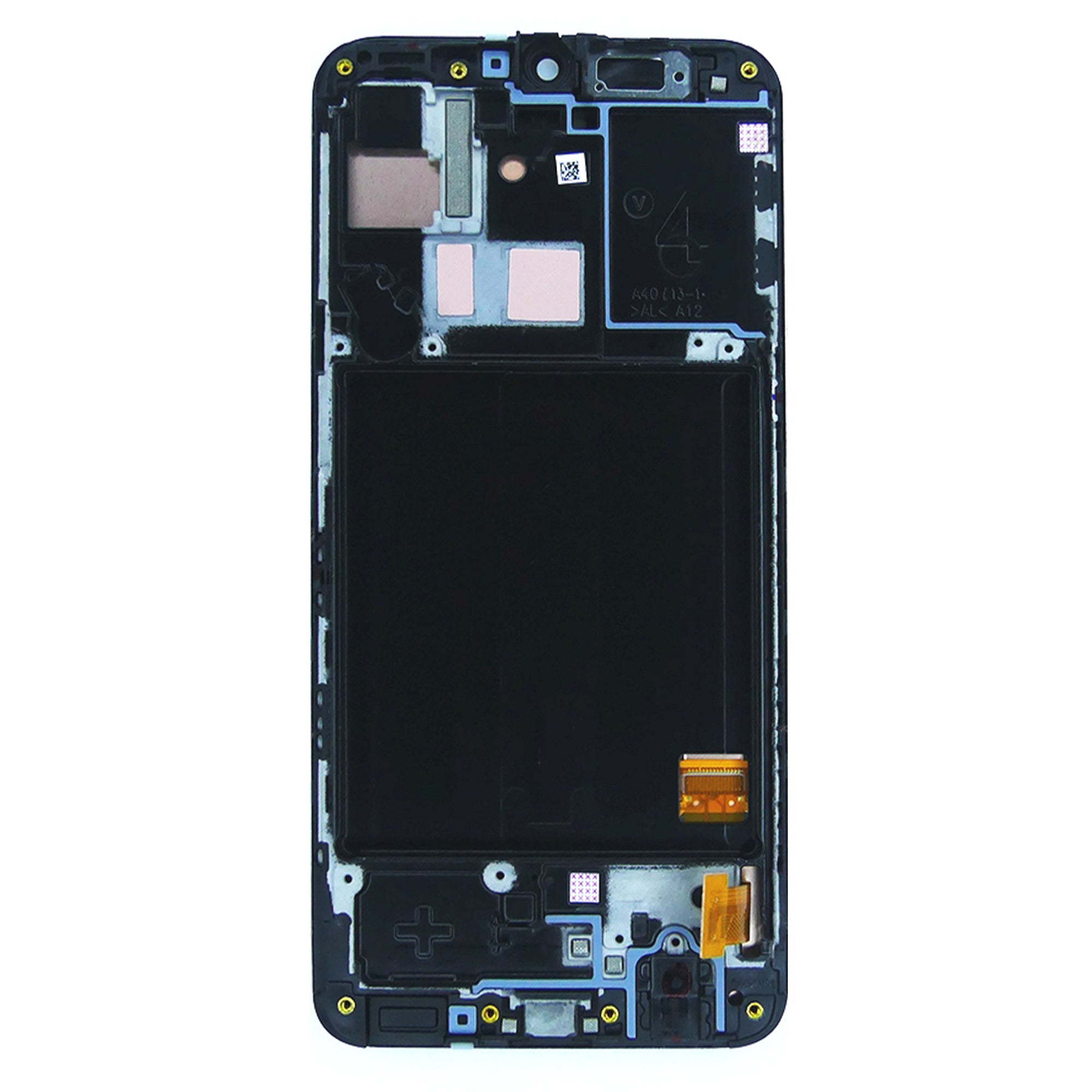 Samsung Galaxy A40 A405F Display und Touchscreen-Digitizer mit Rahmen Black Service Pack – Bild 2