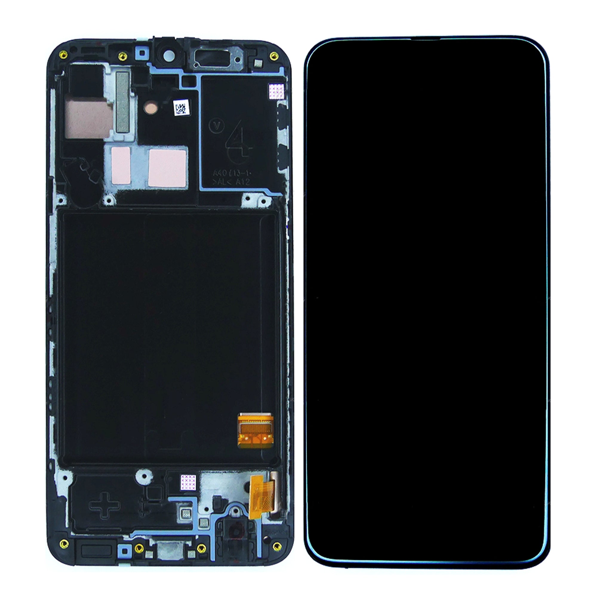 Samsung Galaxy A40 A405F Display und Touchscreen-Digitizer mit Rahmen Black Service Pack – Bild 3