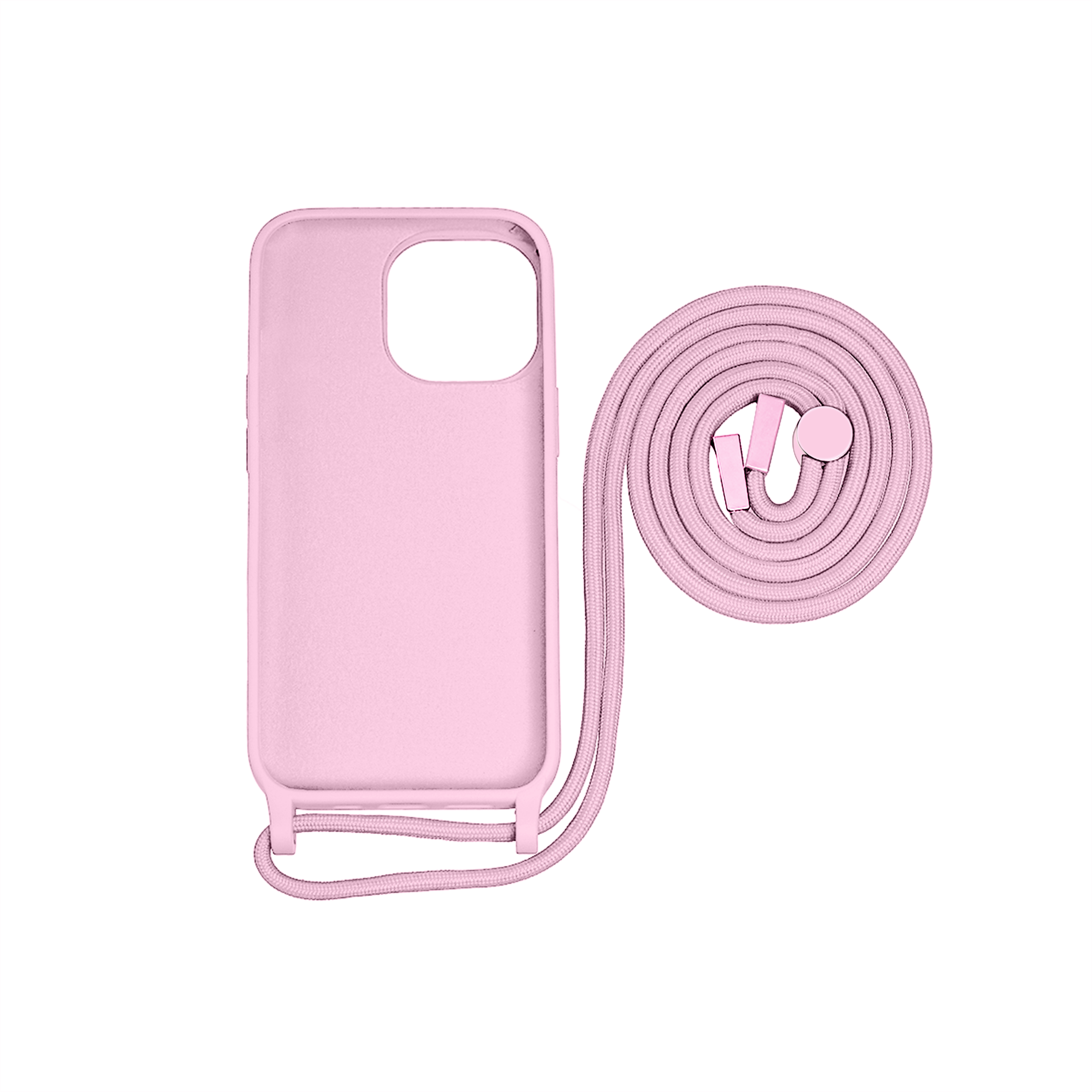 Rixus TPU Necklace Cord Abdeckung für Apple iPhone 14 Plus Pink – Bild 4