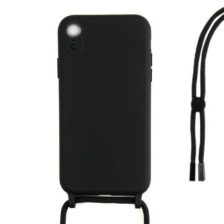Rixus TPU Necklace Cord Abdeckung für Apple iPhone XR Black