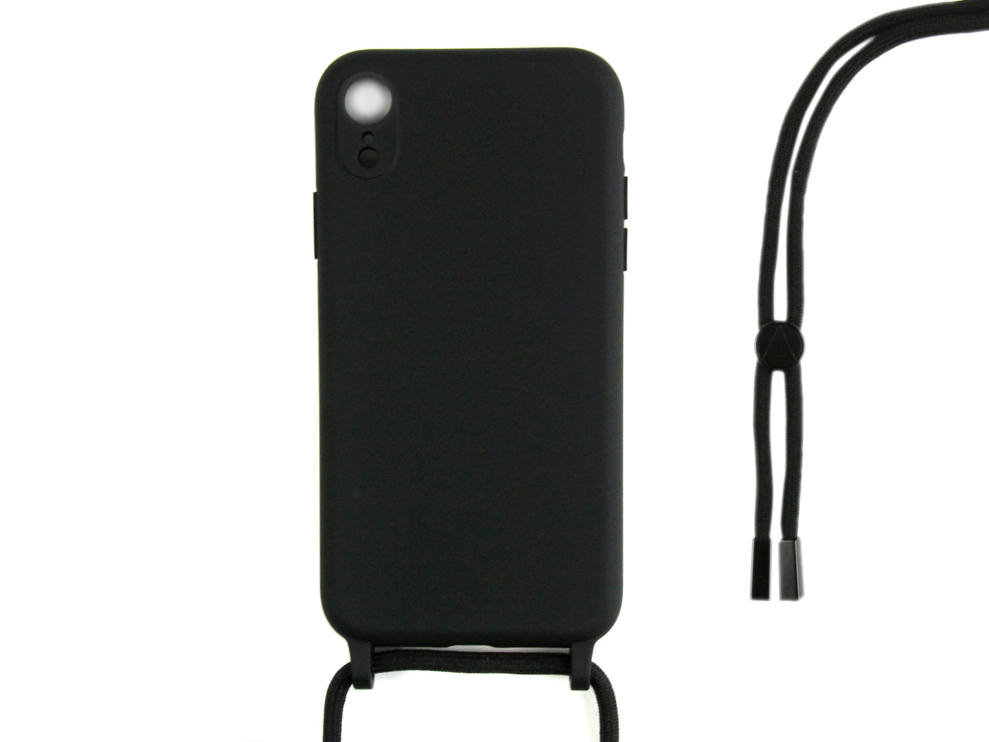 Rixus TPU Necklace Cord Abdeckung für Apple iPhone XR Black