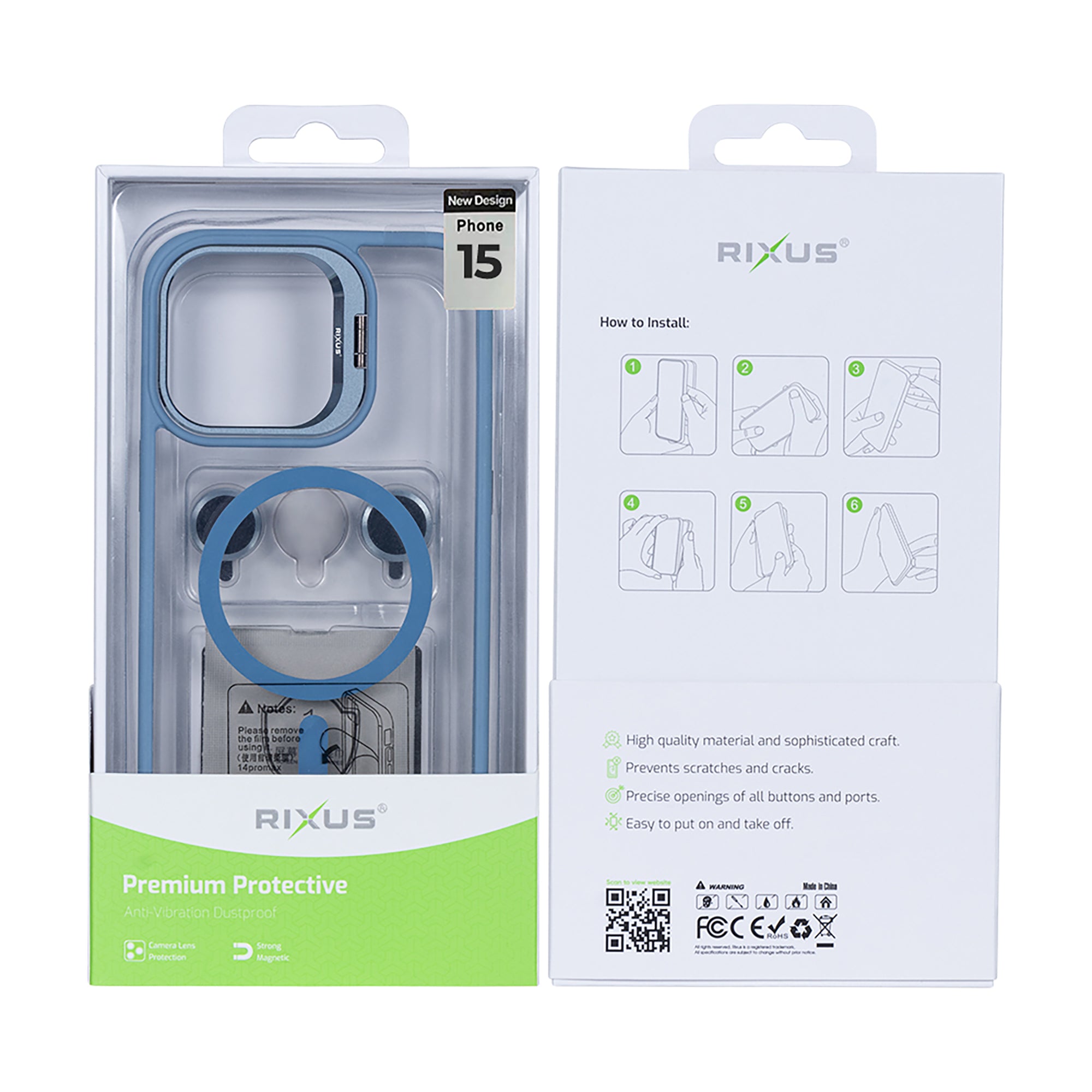 Rixus Classic 03 MagSafe Hülle für iPhone 15 16 17 Modell & Farbe – Bild 611