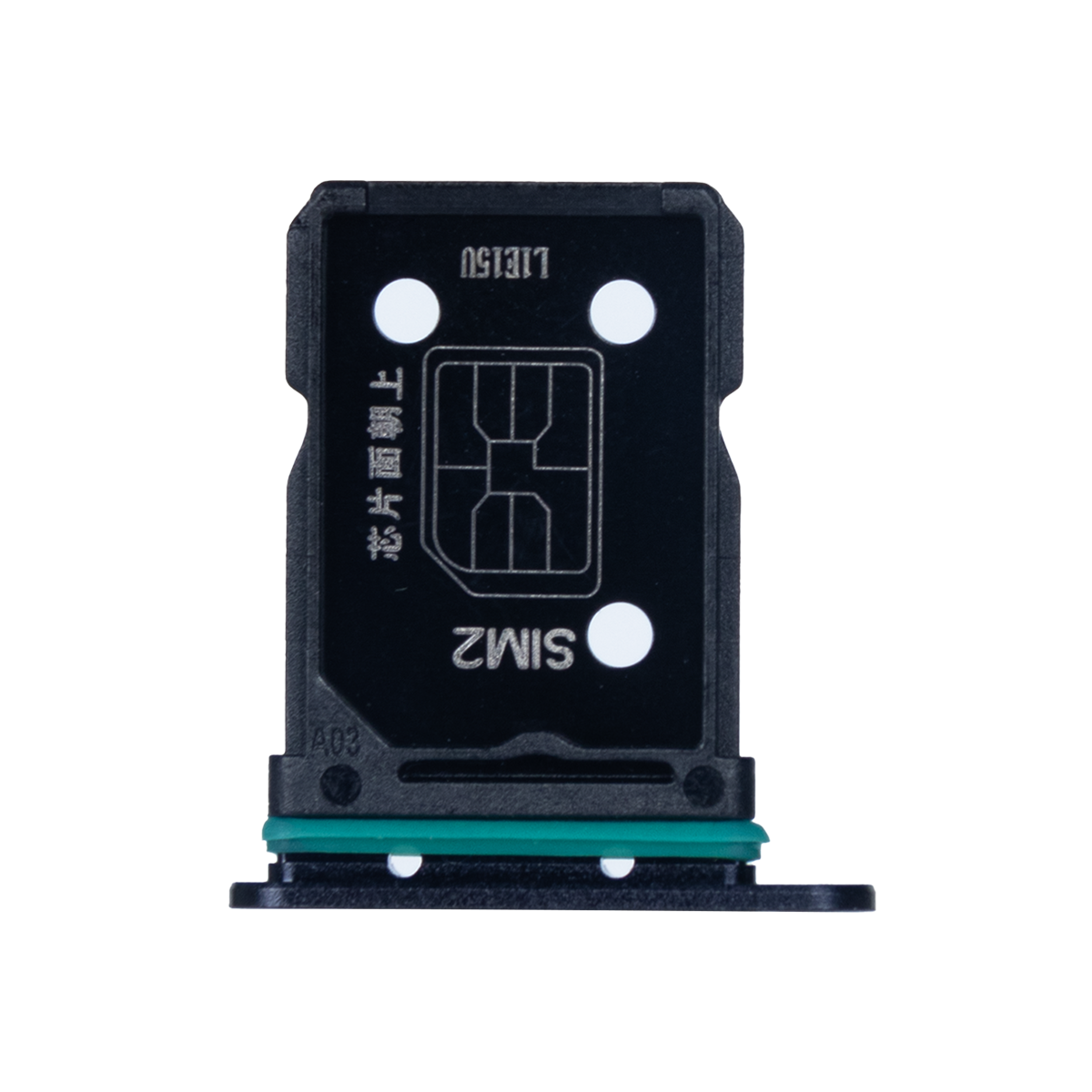 Oppo Reno 6 5G SIM-Kartenhalter Stellar Black OEM – Bild 2
