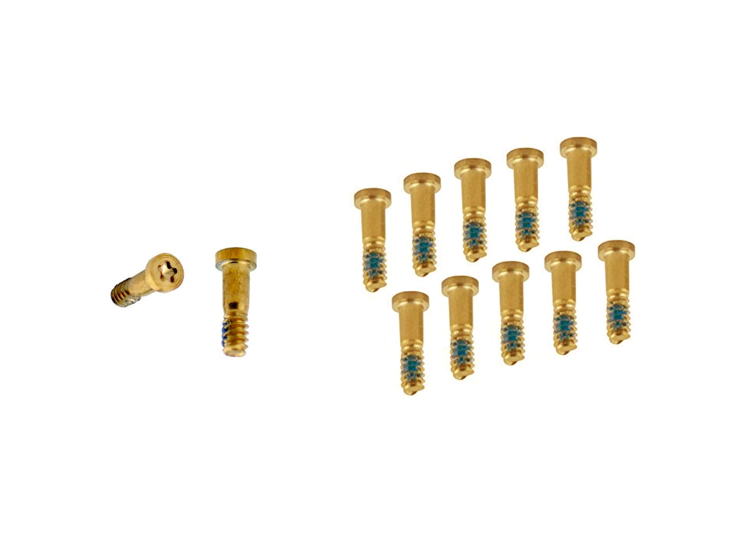 für iPhone 8, iPhone 8 Plus Bottom Schraubenset Gold (10pc) – Bild 2