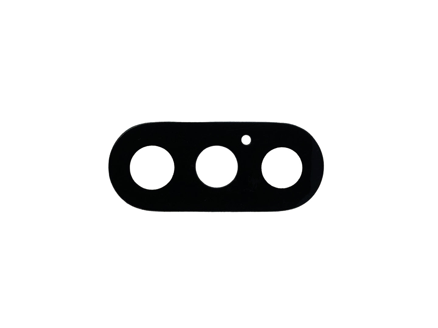 Für Apple iPhone X Kameraglas Set Black OEM (5er-Pack)